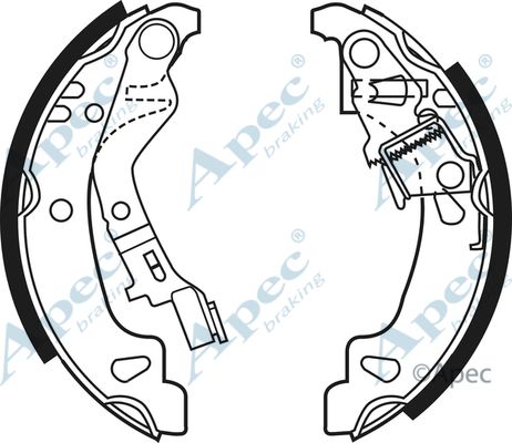 APEC BRAKING Piduriklotside komplekt SHU624